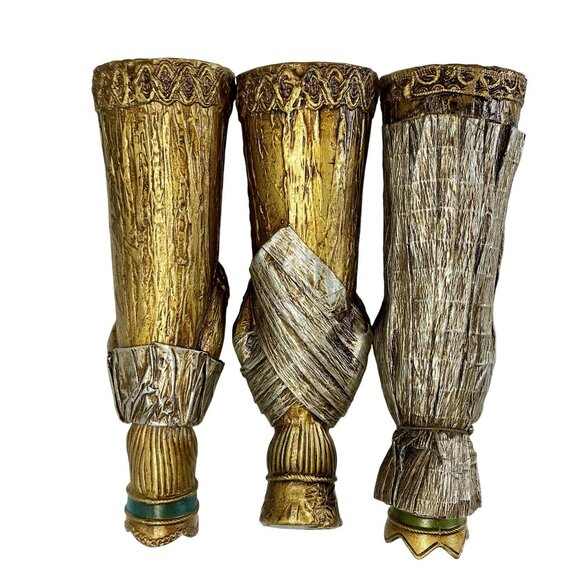 Set Of 3 Vintage Schmid Bros Figurines Three Wise Men Kings Christmas Decor - Picture 6 of 7